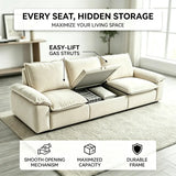 Chenille Modular Sofa with Storage and Memory Foam Image - 8