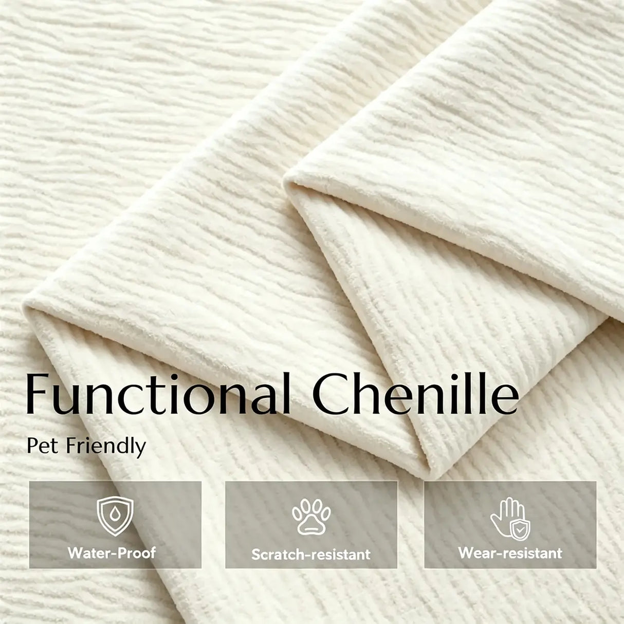 Chenille Power Sofa Bed with Extendable Sliding Chaise Image - 12