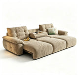 Chenille Power Sofa Bed with Extendable Sliding Chaise Image - 25