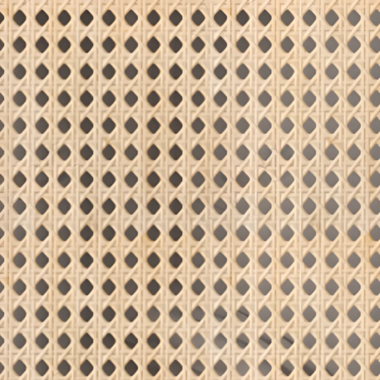 Cherry Wood Queen Rectangular Rattan Headboard Bed Image - 8