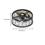 Chic Black Caged Multi-Light Ceiling Fan with Lights Image - 22