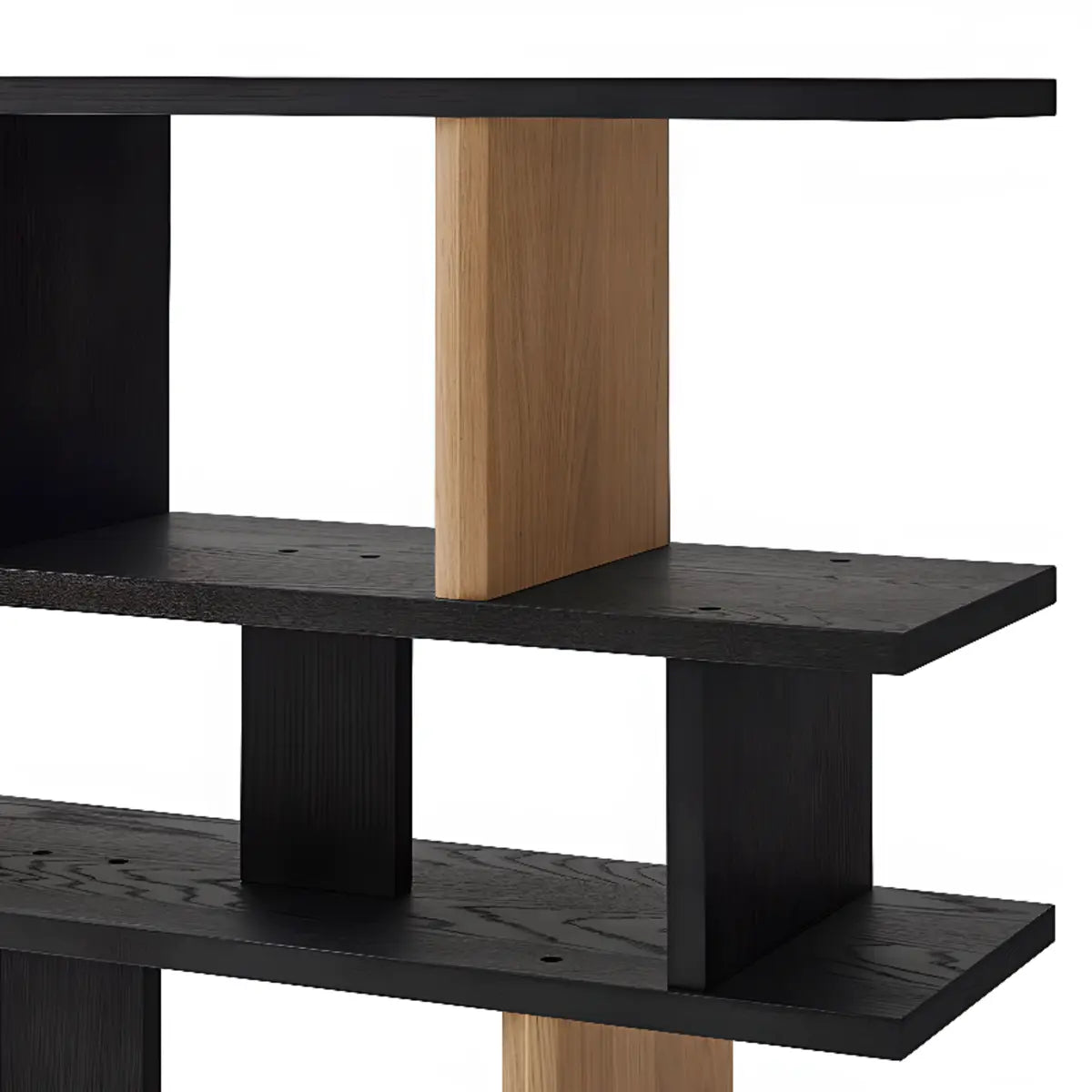 Chic Casual Vertical Open Back Display Wide Bookcase Image - 11