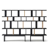 Chic Casual Vertical Open Back Display Wide Bookcase Image - 14