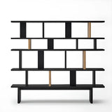 Chic Casual Vertical Open Back Display Wide Bookcase Image - 3