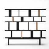 Chic Casual Vertical Open Back Display Wide Bookcase Image - 3