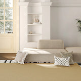 Chic Minimalist Anti-slip Rectangle Striped Area Rug Image - 12