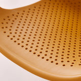Chic Round Mesh Polymer Arm Dining Chair Multicolor Image - 14