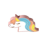 Child Room Cartoon Unicorn Small LED Flush Mount Light Image - 6