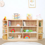 Children's Simple Closed Back Wooden Storage Bookcase Image - 1