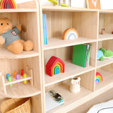 Children's Simple Closed Back Wooden Storage Bookcase Image - 13