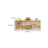 Children's Simple Closed Back Wooden Storage Bookcase Image - 15