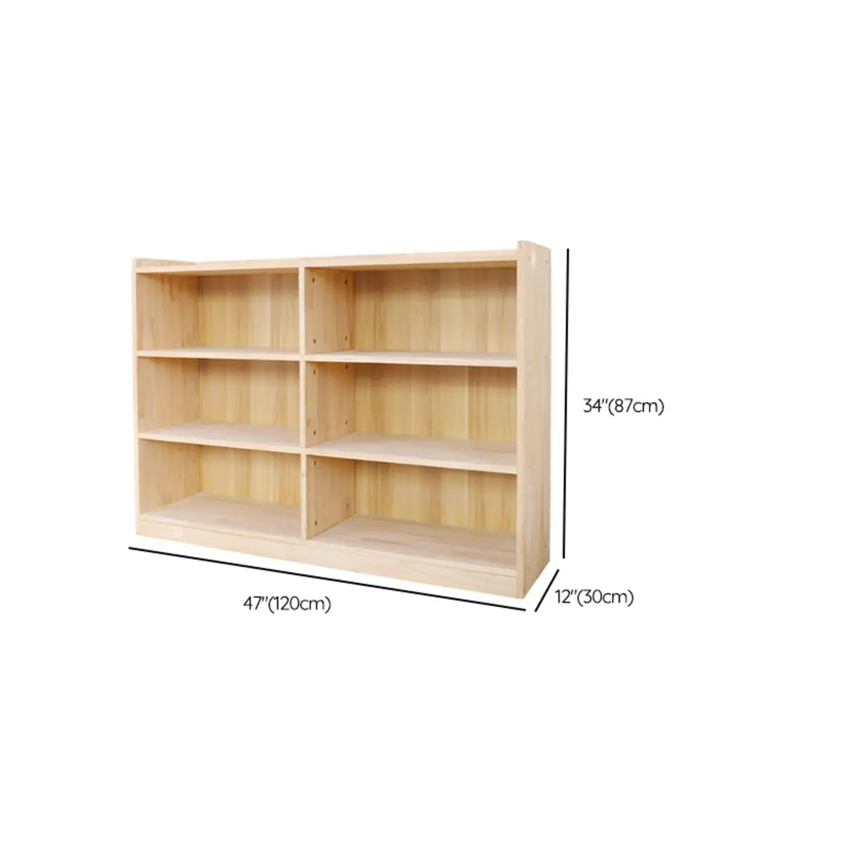 Children's Simple Closed Back Wooden Storage Bookcase Image - 16