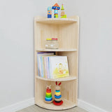 Children's Simple Closed Back Wooden Storage Bookcase Image - 6