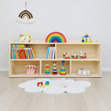 Children's Simple Closed Back Wooden Storage Bookcase Image - 7