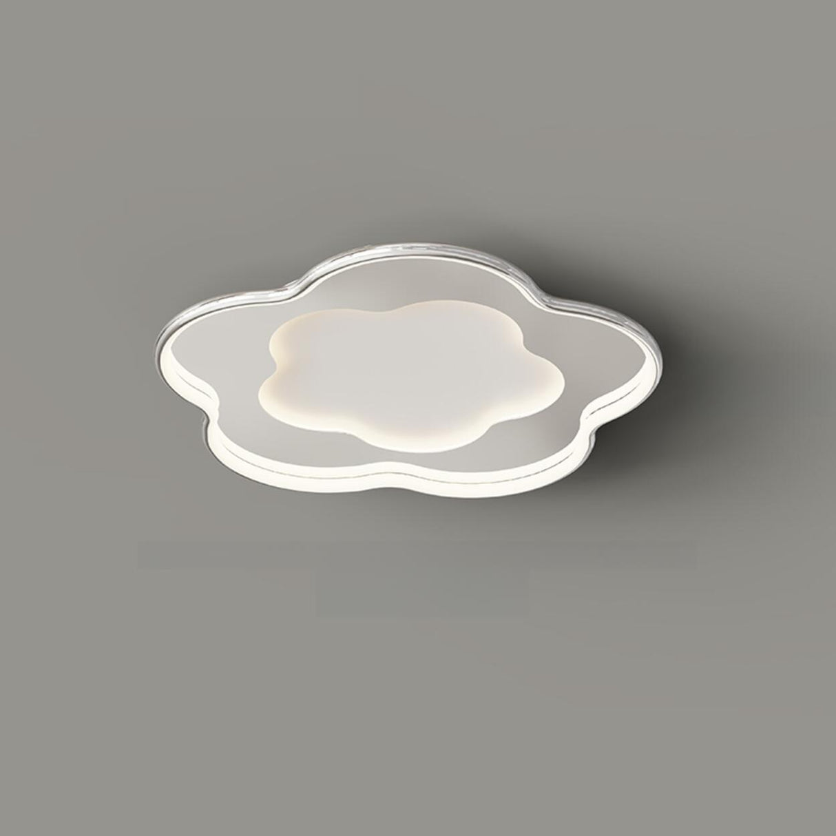 Chrome Flower LED Flush Mount Ceiling Light 3-Light Image - 14