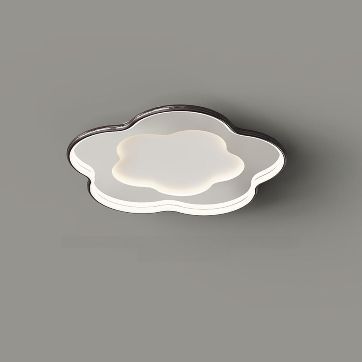 Chrome Flower LED Flush Mount Ceiling Light 3-Light Image - 15