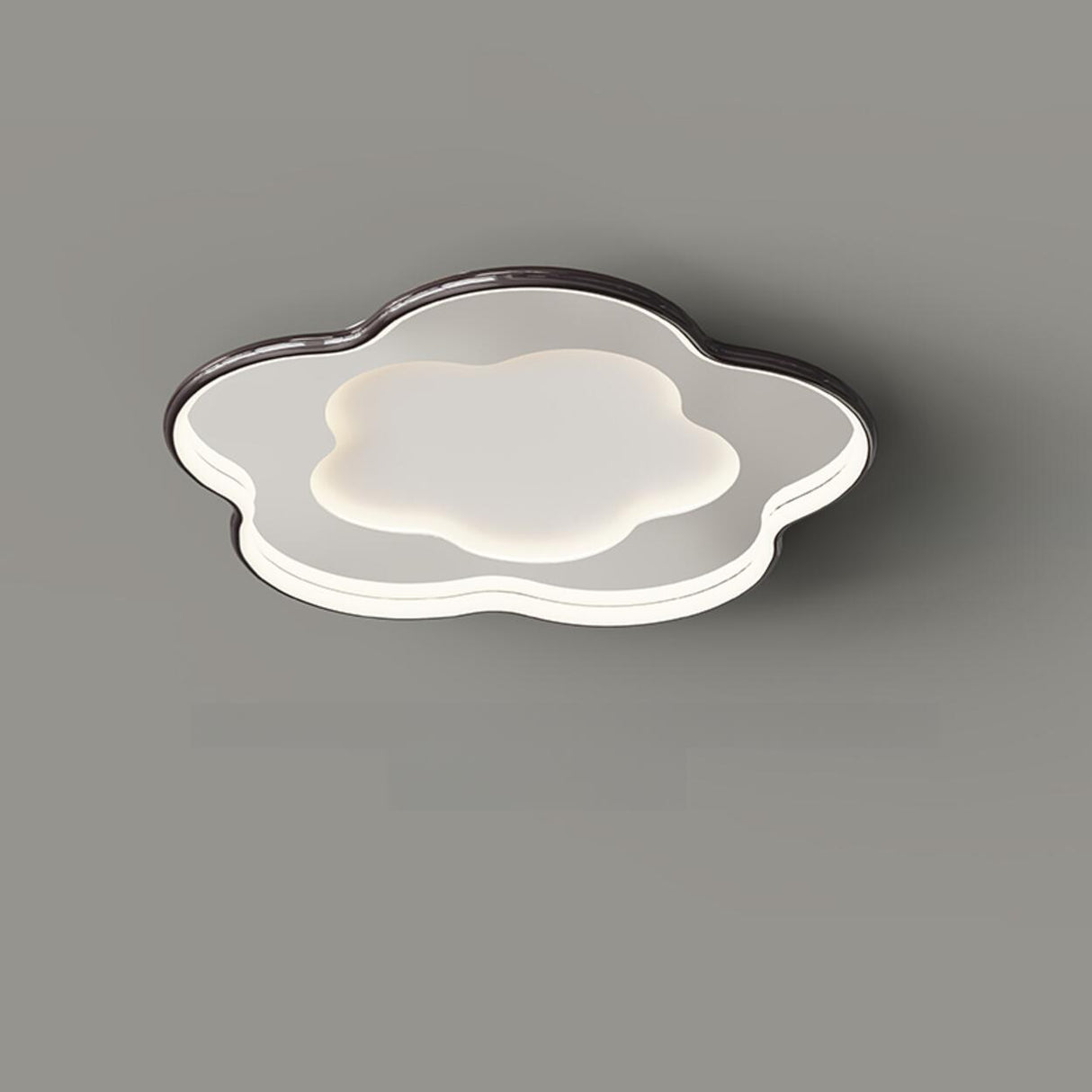 Chrome Flower LED Flush Mount Ceiling Light 3-Light Image - 17