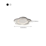 Chrome Flower LED Flush Mount Ceiling Light 3-Light Image - 19