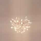 Circle Branch Metal Acrylic Living Room Chandelier Image - 5