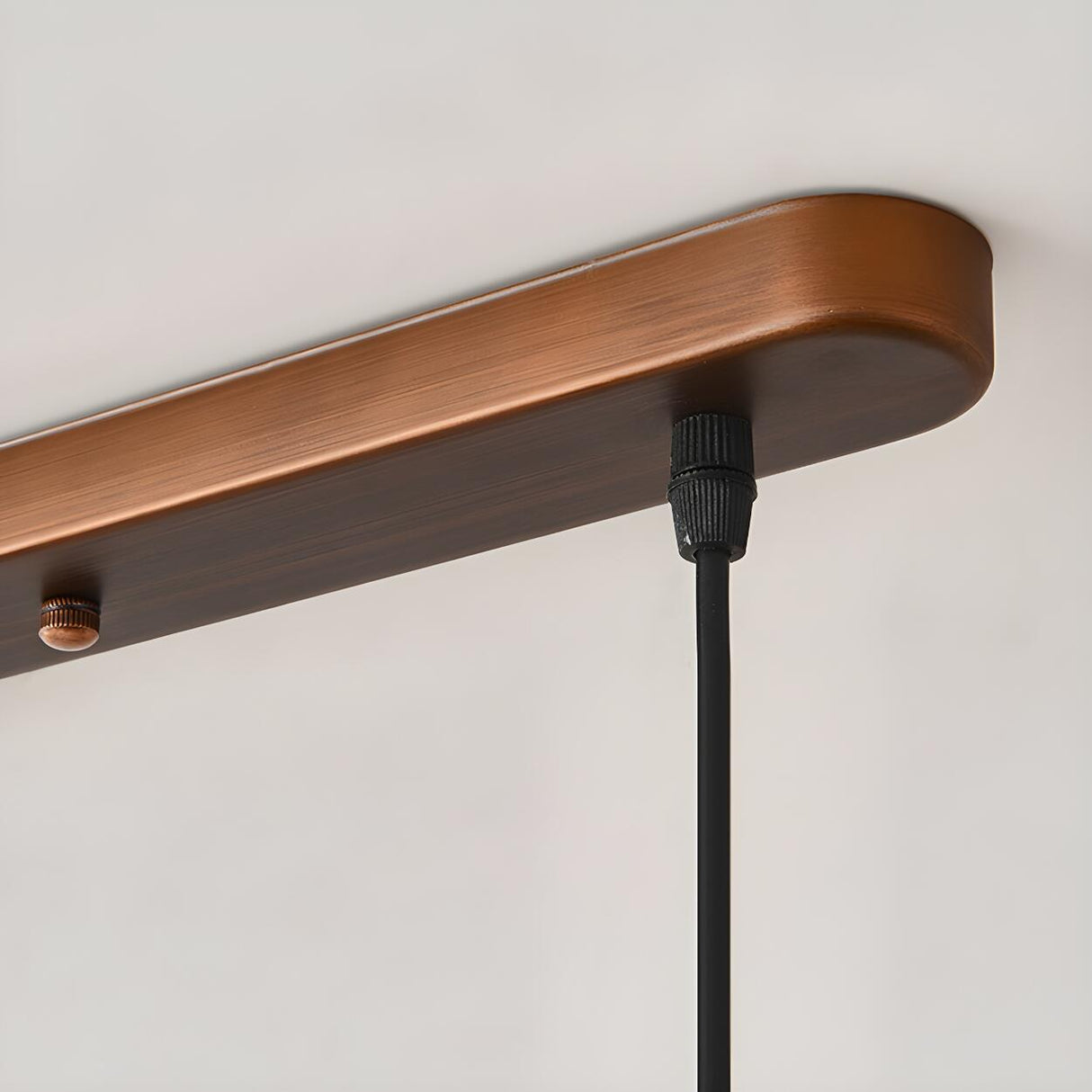 Classic 3-Light Cylinder Brown Island Pendant Light Image - 10