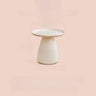 Classic Acrylic Clear Circular Side Table with Stump Base Image - 3