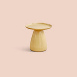 Classic Acrylic Clear Circular Side Table with Stump Base Image - 9