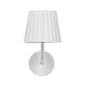 Classic Bedroom Black Pleated Metal Wall Sconce Image - 6
