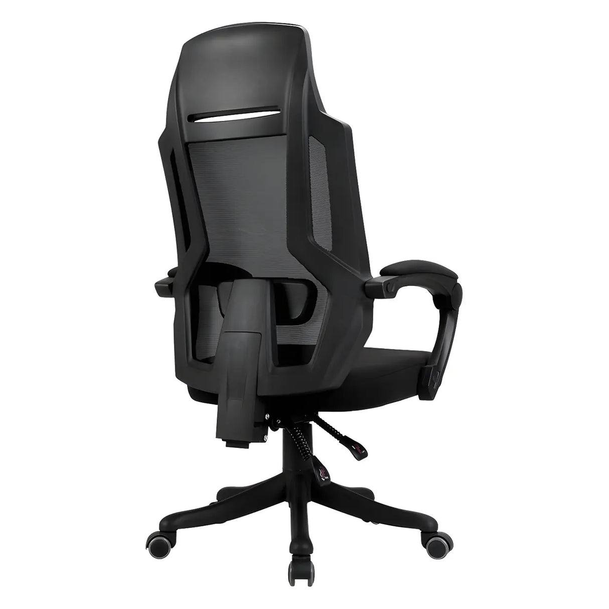 Classic Black Adjustable Ergonomic Swivel Office Chair Image - 3