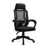 Classic Black Adjustable Ergonomic Swivel Office Chair Image - 4