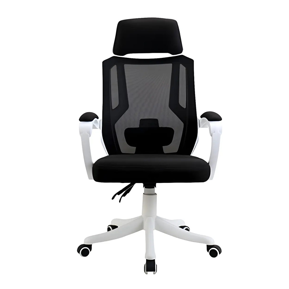 Classic Black Adjustable Ergonomic Swivel Office Chair Image - 8