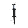 Classic Black Rectangular Floor Lamp Landscape Lighting Image - 3