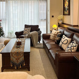 Classic Brown Full Grain Cow Leather Pillow Back Sofa Image - 4