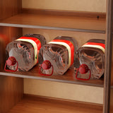 Classic Brown Wood Vertical Bookshelf with Drawers Image - 5