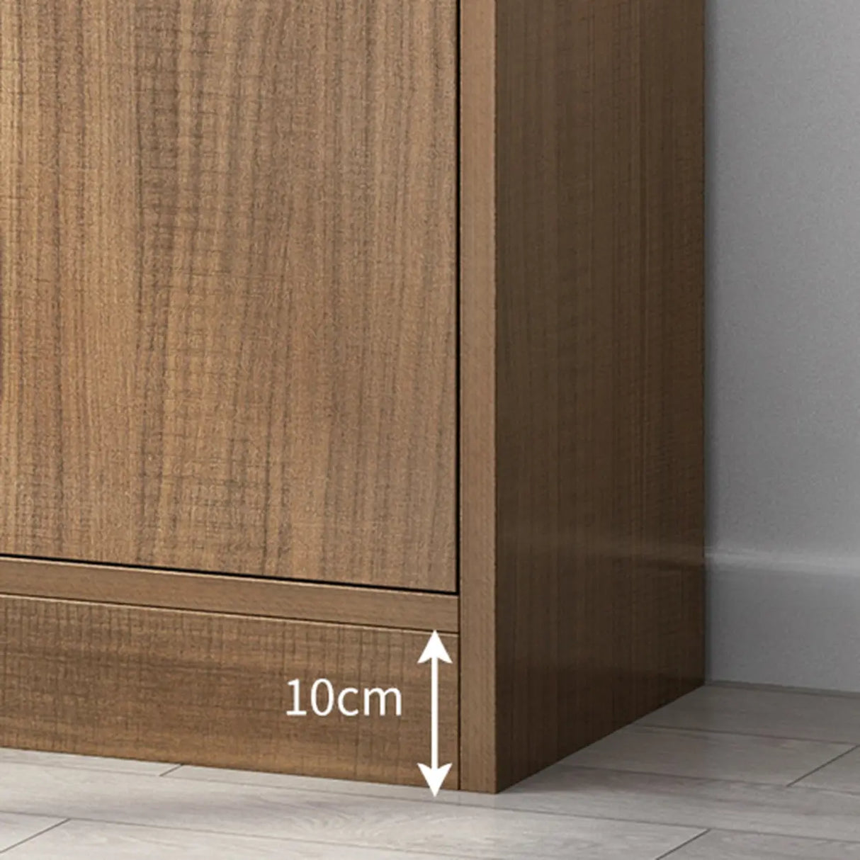 Classic Closed Back Vertical Wood Storage Tall Bookcase Image - 35
