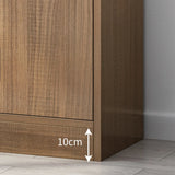 Classic Closed Back Vertical Wood Storage Tall Bookcase Image - 35