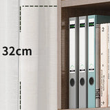 Classic Closed Back Vertical Wood Storage Tall Bookcase Image - 5