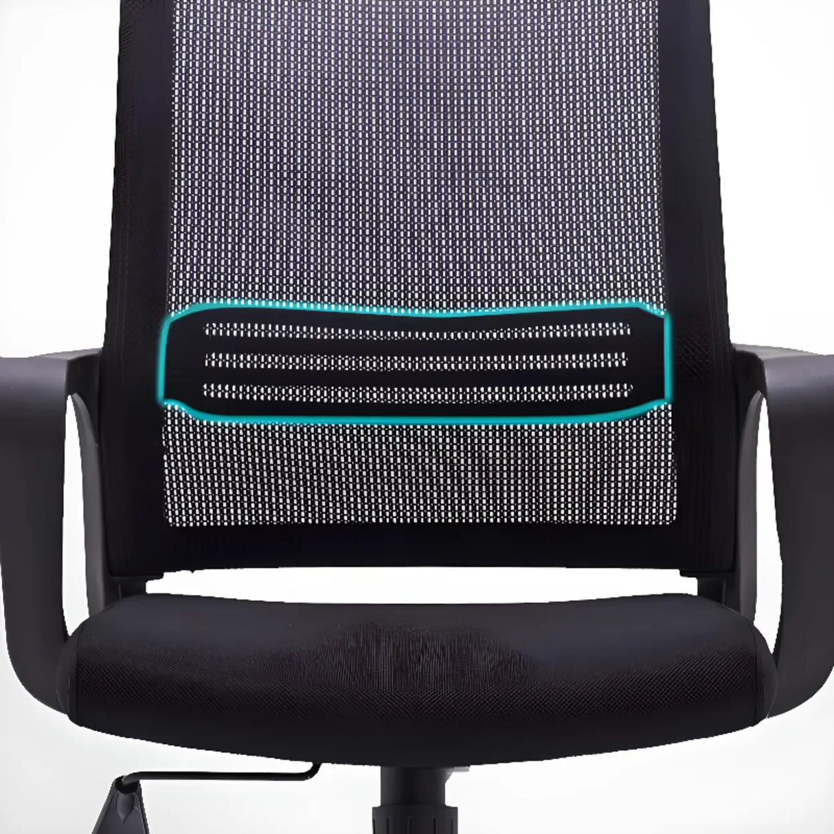 Classic Ergonomic Mesh Black Adjustable Office Chair Image - 14