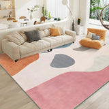 Classic Floral Rectangle Polyester Yellow Area Rug Image - 3