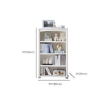 Classic French White Rectangular Wood Storage Bookcase Image - 23