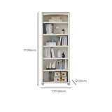 Classic French White Rectangular Wood Storage Bookcase Image - 24