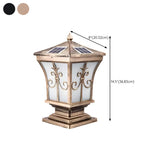 Classic Garden Decor Solar Outdoor Pillar Lantern Lamp Image - 20
