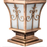 Classic Garden Decor Solar Outdoor Pillar Lantern Lamp Image - 9