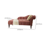 Classic Green Tufted Wooden Frame Left-Arm Chaise Image - 10