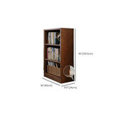 Classic Kids Low Profile Wood Brown Horizontal 3-Tier Bookshelf #size