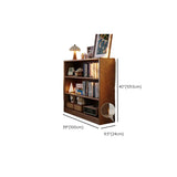 Classic Kids Low Profile Wood Brown Horizontal 3-Tier Bookshelf Image - 17