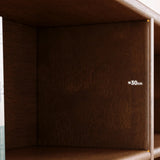 Classic Kids Low Profile Wood Brown Horizontal 3-Tier Bookshelf Image - 6