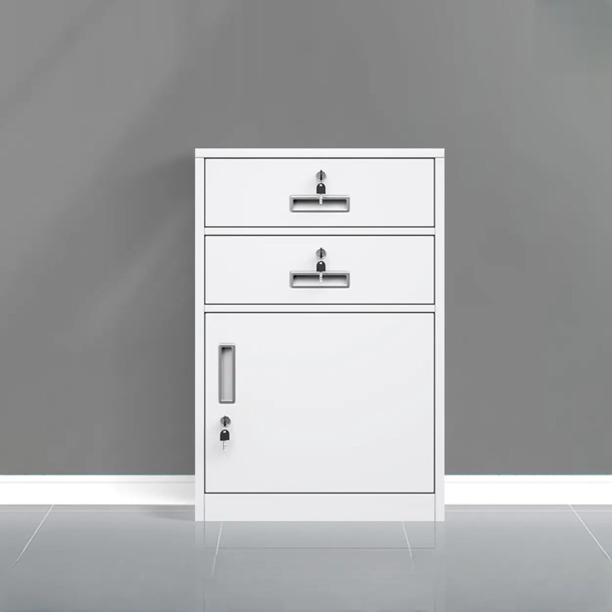 Classic Lockable Drawers Vertical Metal Filing Cabinet Image - 14