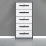 Classic Lockable Drawers Vertical Metal Filing Cabinet Image - 28