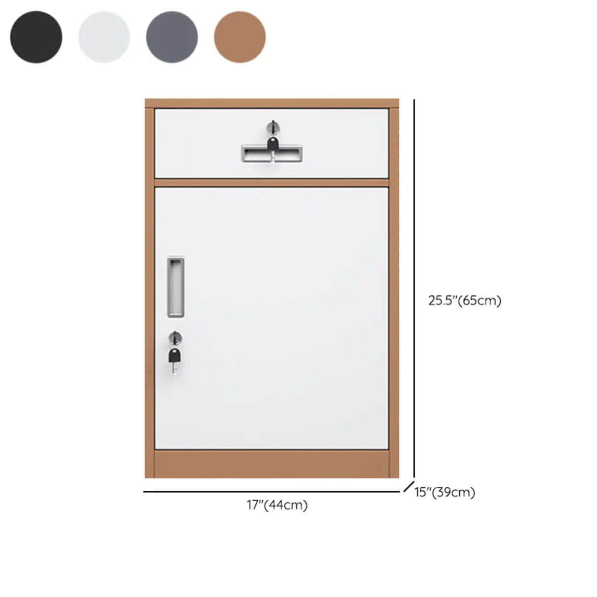 Classic Lockable Drawers Vertical Metal Filing Cabinet 