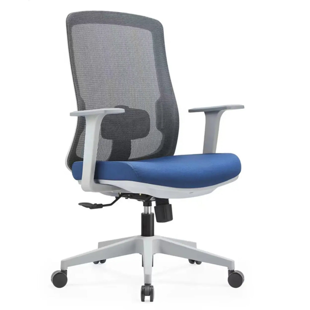 Classic Lumbar Support Black Ergonomic Mesh Office Chair Image - 11